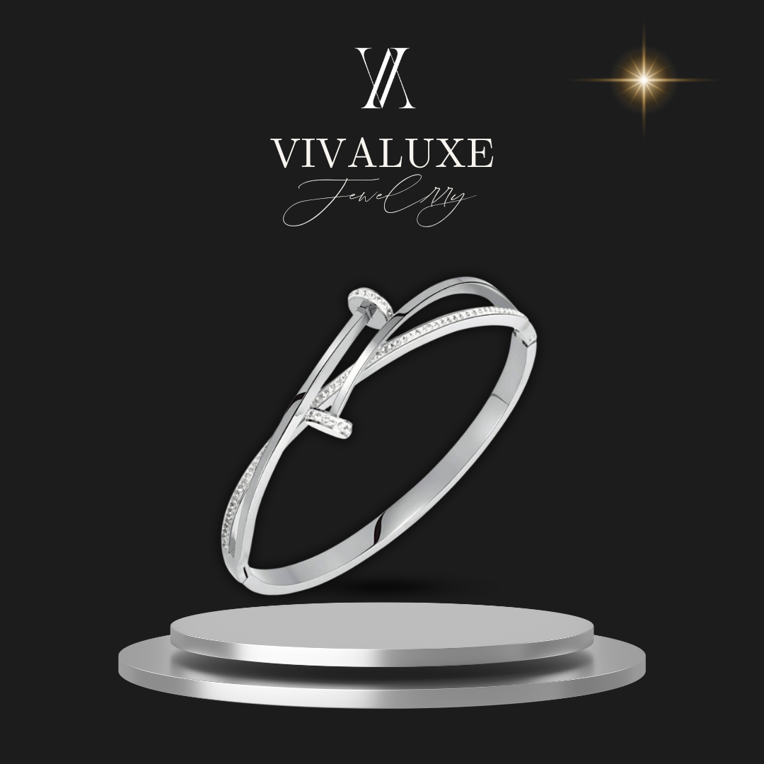 Diamond Cross Bangle