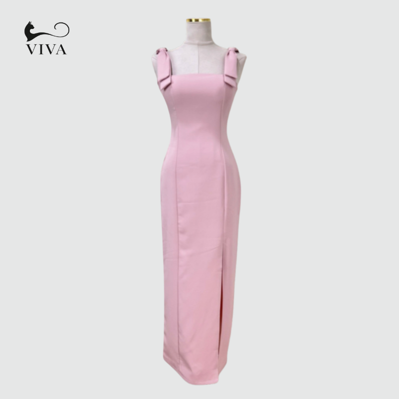 Cross-Border Slit Sexy Slim Dress